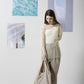 mesh layered top-cream - ＠SEOUL