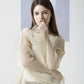 mesh layered top-cream - ＠SEOUL