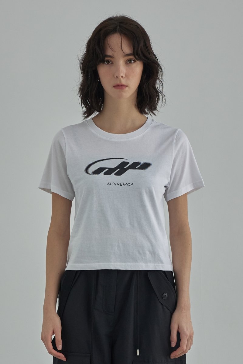 MM crop tee-white - ＠SEOUL