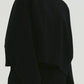 MONOPHOBIA SHORT SWEATSHIRT WITH CUTTING DETAIL - ＠SEOUL