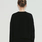 MONOPHOBIA SHORT SWEATSHIRT WITH CUTTING DETAIL - ＠SEOUL