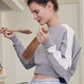 起毛ウィンターコンポータブルトップ_グレーNAPPING WINTER COMFORTABLE TOP_GY - ＠SEOUL