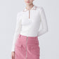 Nardin Knit Top Cream - ＠SEOUL