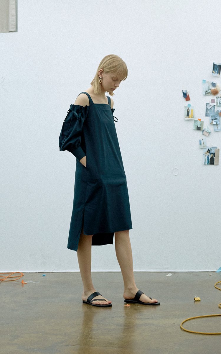 Noa Dress Navy - ＠SEOUL