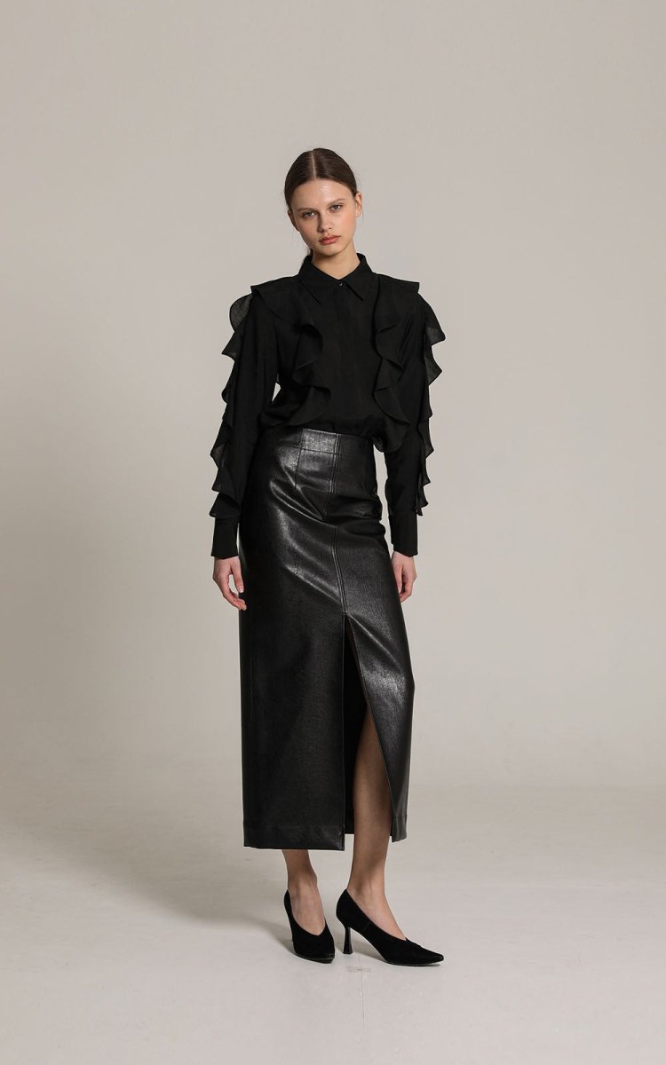 Obelia Skirt Black - ＠SEOUL