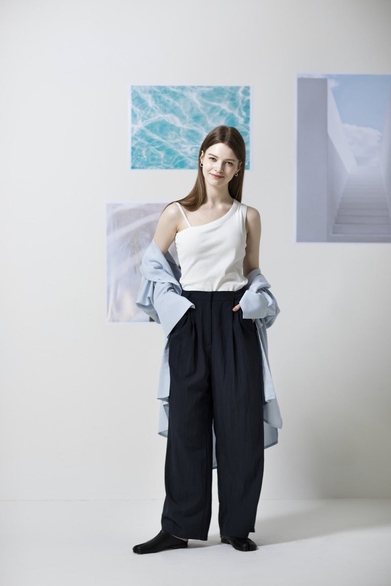 oblique line top -Ivory - ＠SEOUL