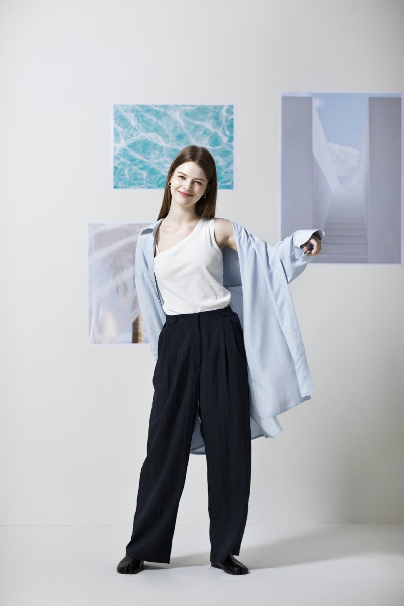 oblique line top -Ivory - ＠SEOUL