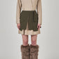 POCKET BELTED DRESS-ベージュ - ＠SEOUL