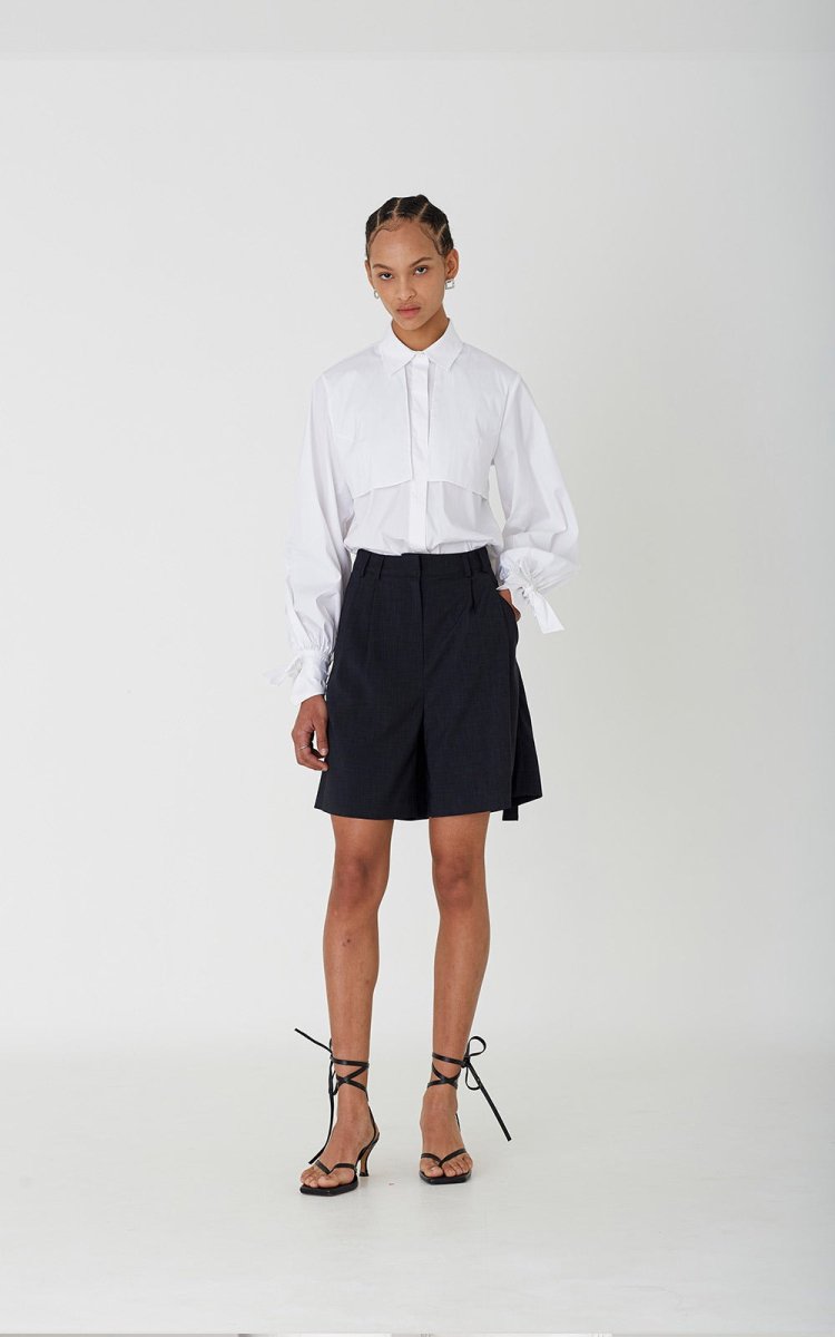 Riona Shorts Deep Navy - ＠SEOUL