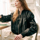 RUSTLE SHIRRING JUMPER_BLACK - ＠SEOUL
