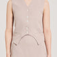 [セット】SATIN TAILORED VEST-ほっこりピンク - ＠SEOUL