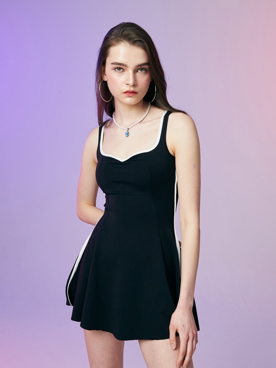 SHAPE ONE-PIECE SWIMSUIT_BLACK - ＠SEOUL