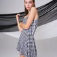 SHAPE ONE-PIECE SWIMSUIT_CHECKED BLACK - ＠SEOUL