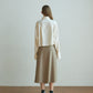 Shirring Layered Blouse-ivory - ＠SEOUL