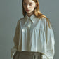 Shirring Layered Blouse-ivory - ＠SEOUL