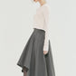 SKIRT WITH ASYMMETRICAL CUTTING DETAIL - ＠SEOUL