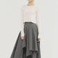 SKIRT WITH ASYMMETRICAL CUTTING DETAIL - ＠SEOUL