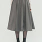SKIRT WITH ASYMMETRICAL CUTTING DETAIL - ＠SEOUL