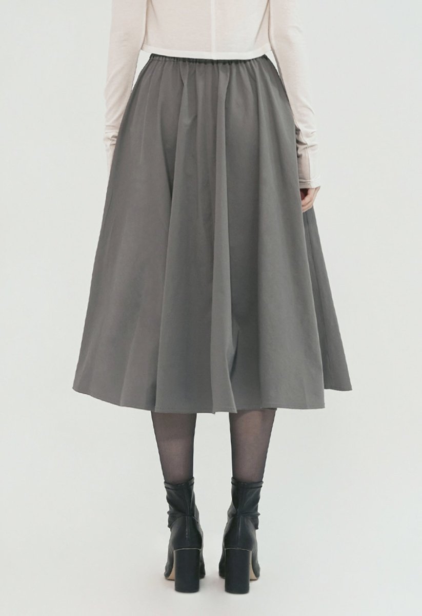 SKIRT WITH ASYMMETRICAL CUTTING DETAIL - ＠SEOUL