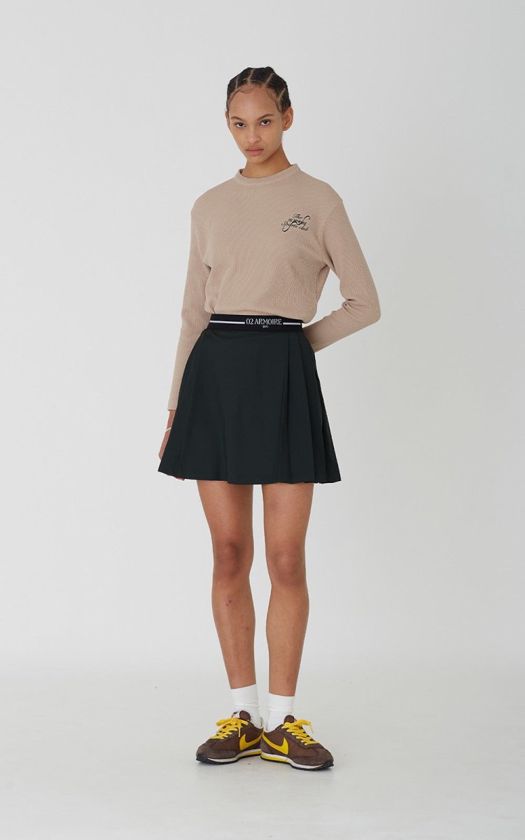 Skylar Skirt Khaki - ＠SEOUL