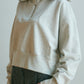 Square Zip-Up Sweatshirt-oatmeal - ＠SEOUL