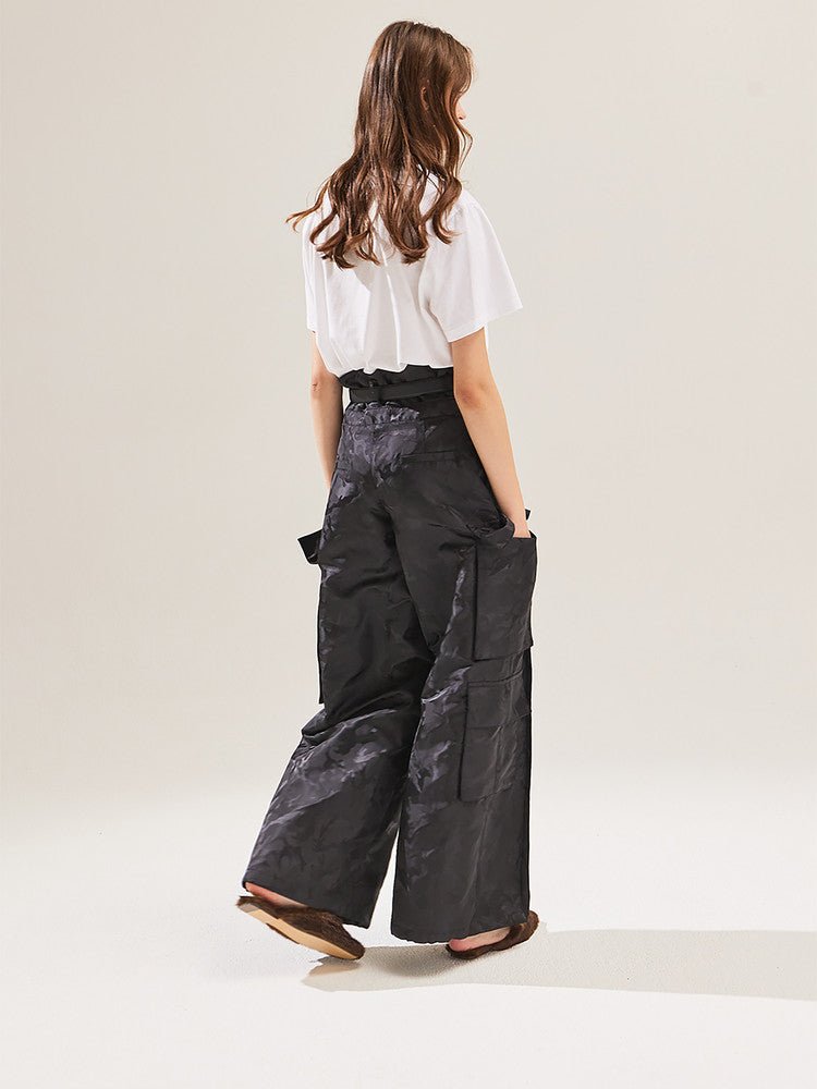 Super wide cargo pants_Black - ＠SEOUL