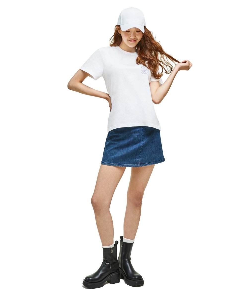 ムグンファ半袖ホワイト 「ムグングワ」ショートスリーブTシャツ（ホワイト） - ＠SEOUL