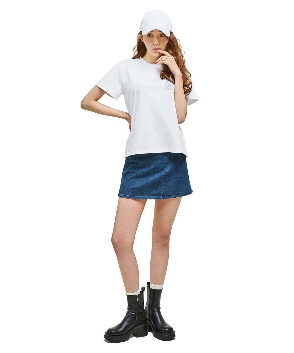 ムグンファ半袖ホワイト 「ムグングワ」ショートスリーブTシャツ（ホワイト） - ＠SEOUL