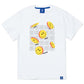ハングルスマイル半袖Tシャツホワイト Korean smile Standard-fit short sleeve T-shirts (White) - ＠SEOUL