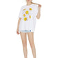 ハングルスマイル半袖Tシャツホワイト Korean smile Standard-fit short sleeve T-shirts (White) - ＠SEOUL