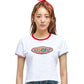 大好き 半袖Tシャツ クロップTシャツ ホワイト Love it short sleeve T-shirts (white) - ＠SEOUL
