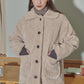 TEDDY BEAR HALF COAT_BEIGE - ＠SEOUL