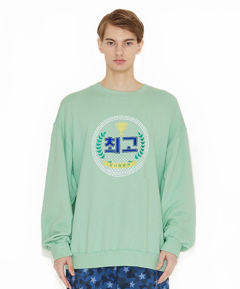 トップマンツーマンミント The Best Over-fit sweatshirt (Mint) - ＠SEOUL