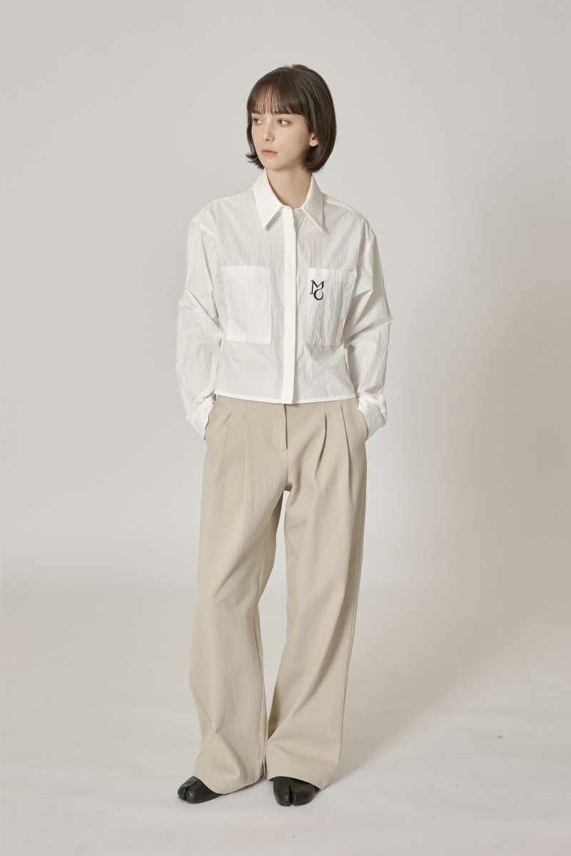 two-tuck W/S chino pants - beige - ＠SEOUL