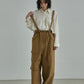 two-way nylon wide cargo pants- Olive brown - ＠SEOUL