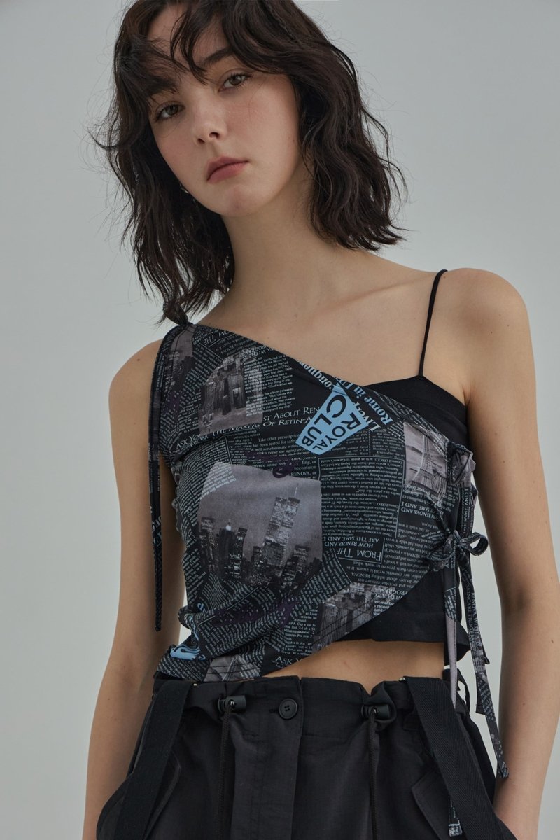 typo beach top - black - ＠SEOUL