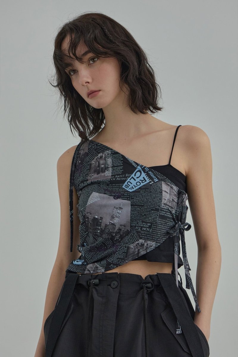 typo beach top - black - ＠SEOUL