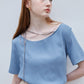 Zoie Top Blue - ＠SEOUL